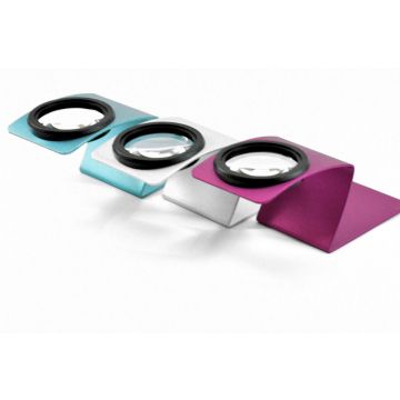 Designer förstoringsglas på stativ - 5x35 mm - lila