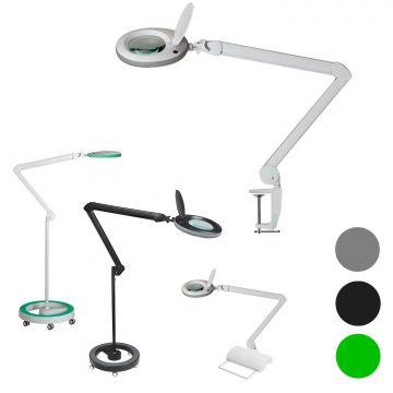 Lumeno #7213/15/18 LED förstoringslampa - Ø127mm - olika förstoringar+
