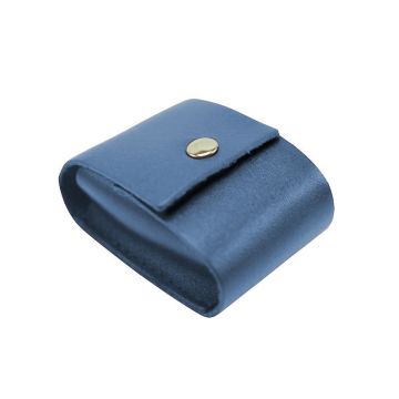 Leather Pouches [C] Blue - Size L