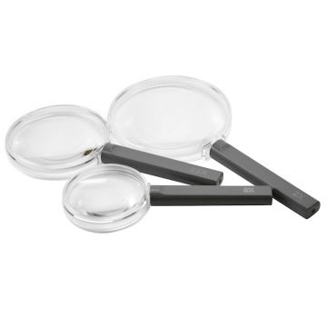 Lätt handhållet förstoringsglas - utan ram+