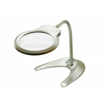 LED-lampa för skrivbordsförstoringsglas - 2.25x/2.5x - stativ eller klämma+