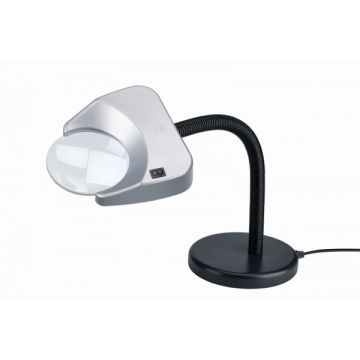 Tech-Line skrivbordslampa med förstoringsglas - 2x 120mm - LED+
